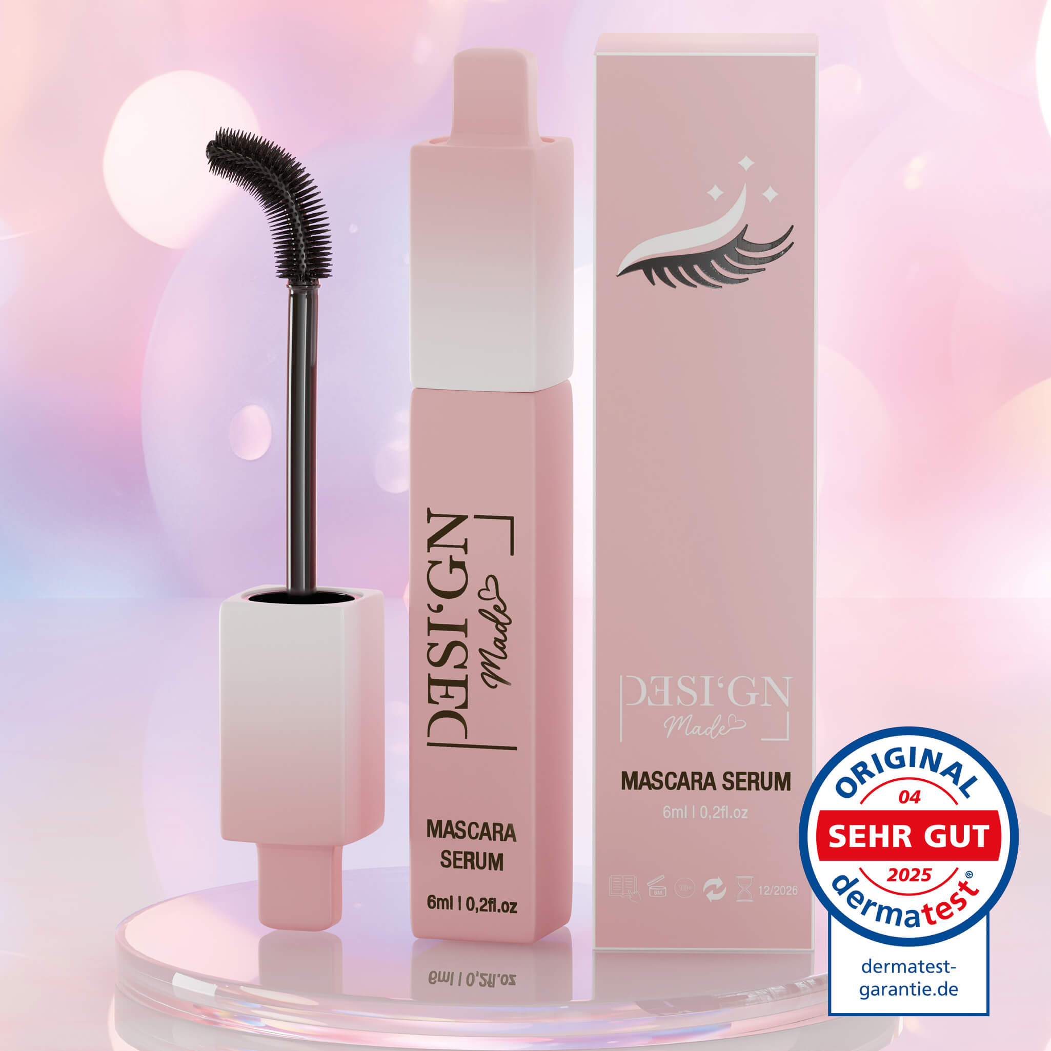 MASCARA MIT WACHSTUMSSERUM 6ML - DESI'GN MADE