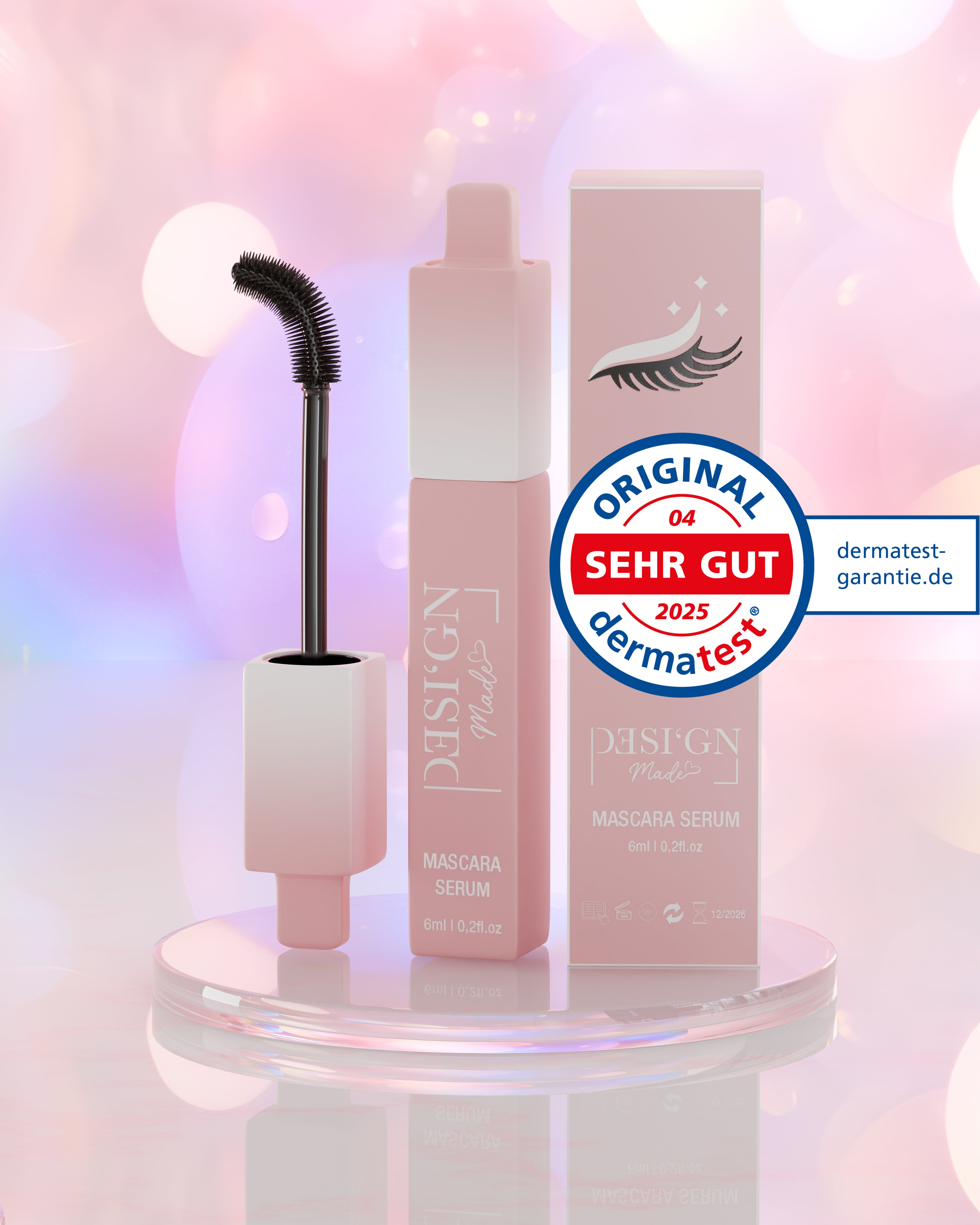 MASCARA MIT WACHSTUMSSERUM 6ML - DESI'GN MADE