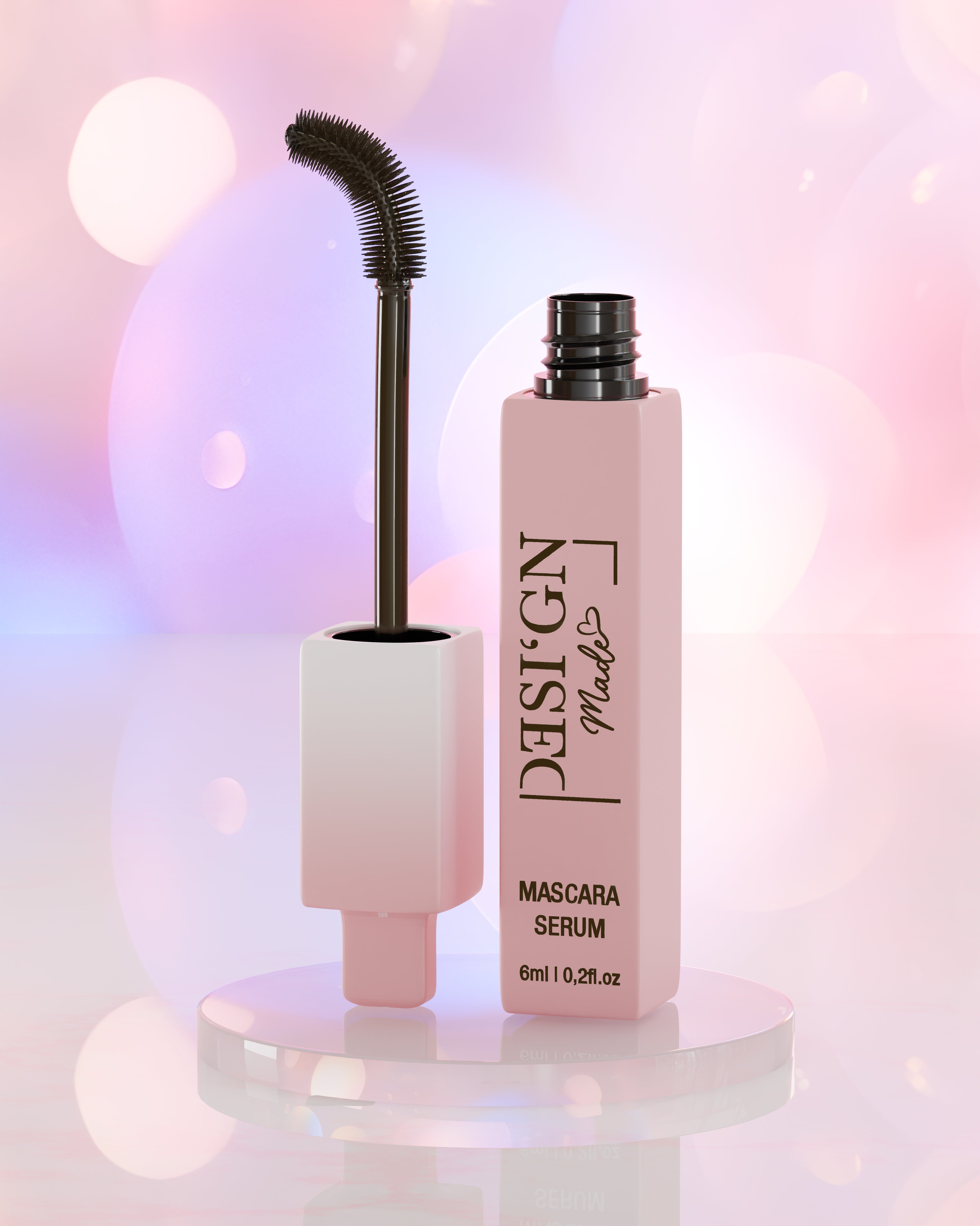 MASCARA MIT WACHSTUMSSERUM 6ML - DESI'GN MADE